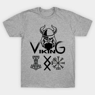 BLACK Viking Warrior T-Shirt